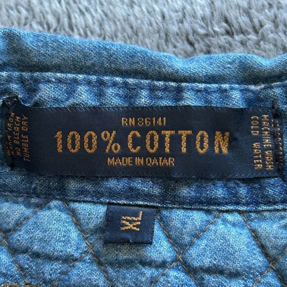 VTg Fryday Club Mens Flannel Jacket XL Plaid Shacket Western Outdoors 17155 - Picture 6 of 14